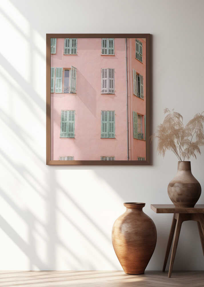 Pink Building Poster