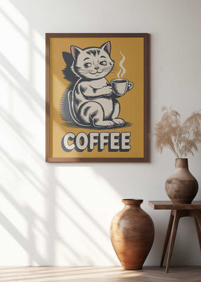 Cat Brew Delight Poster