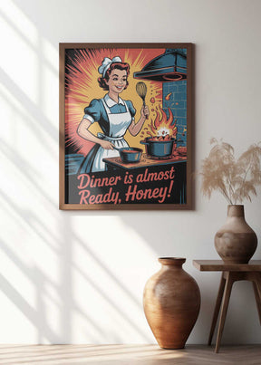Retro Kitchen Whirl Poster