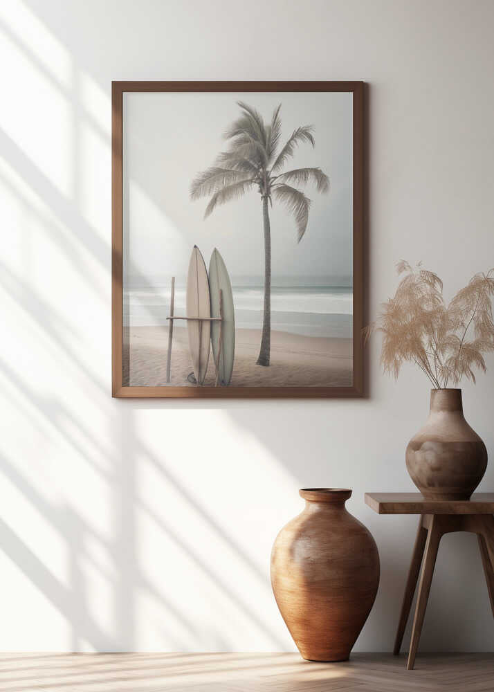 Beach Surfboards Poster