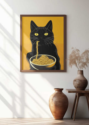 Noodle Cat No 2 Poster
