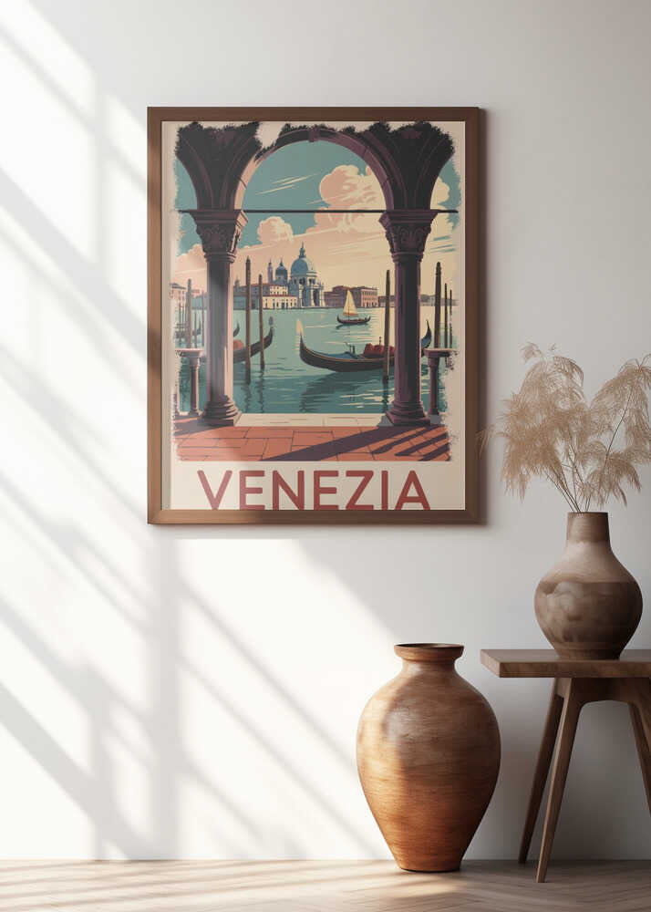 Venezia Vintage Travel Poster Poster