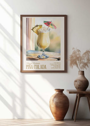Classic Cocktails - Pina Colada Poster