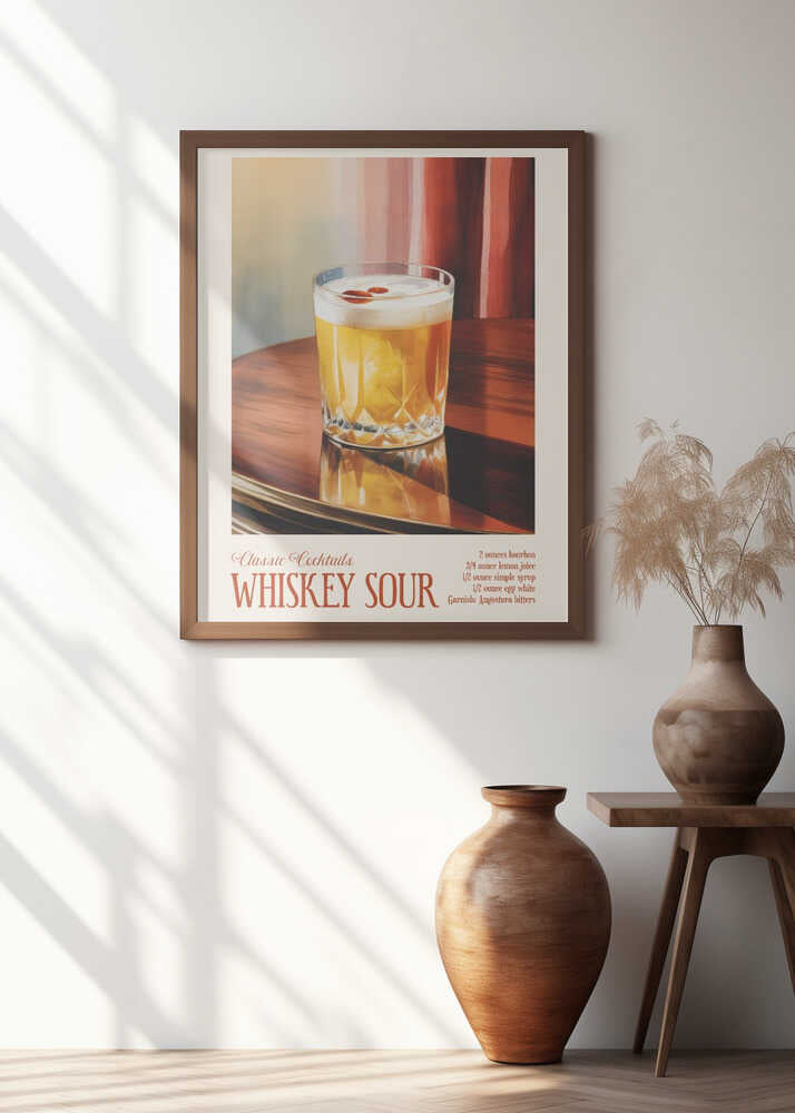Classic Cocktails - Whiskey Sour Poster