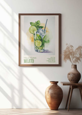 Classic Cocktails - Mojito Poster