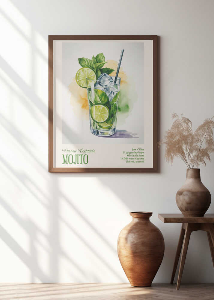 Classic Cocktails - Mojito Poster