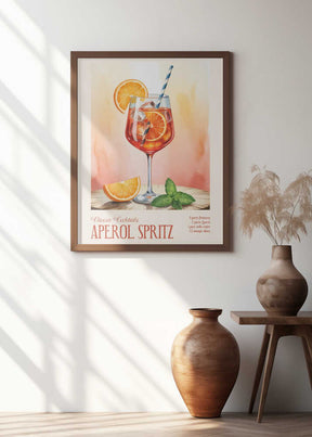Classic Cocktails - Aperol Spritz Poster