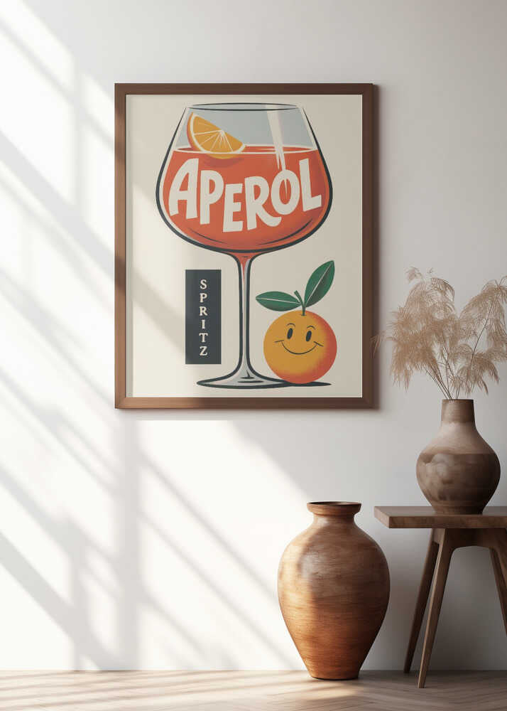 Aperol Spritz Retro Poster