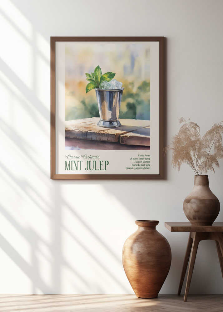 Classic Cocktails - Mint Julep Poster