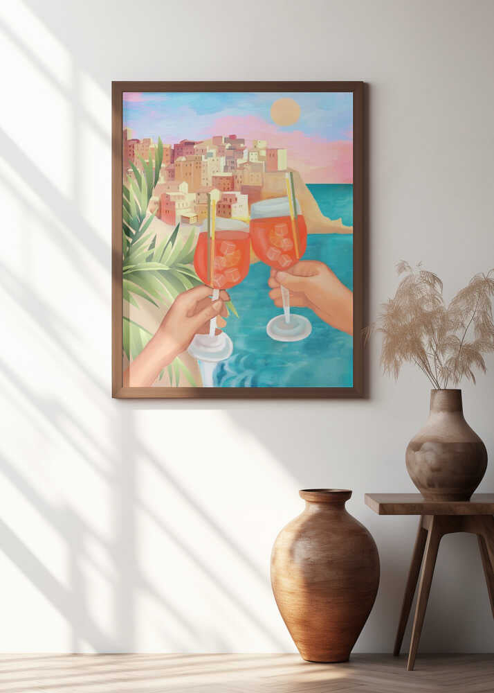 Aperol Sunset Poster