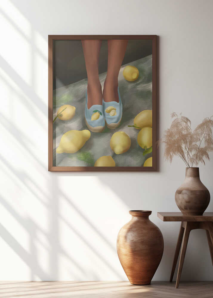 Lemon Steps Poster