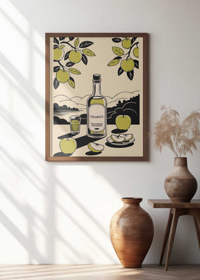 Calvados Bottle Poster
