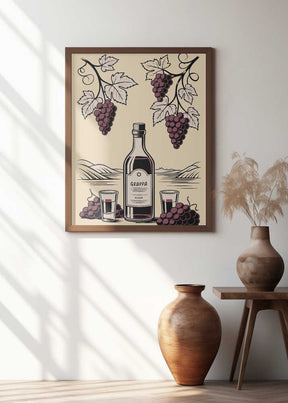 Grappa Bottle Poster
