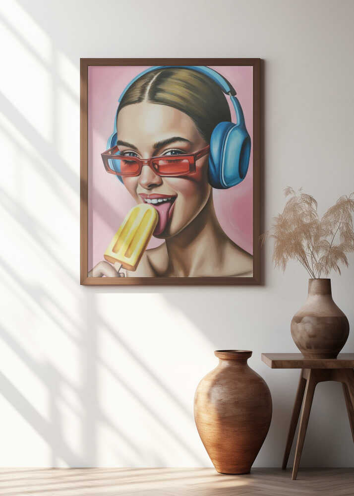 Popsicle and Music Poster