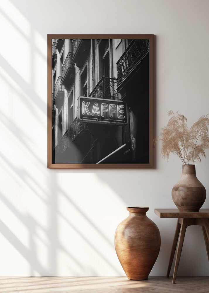 Kaffe Skylt Poster