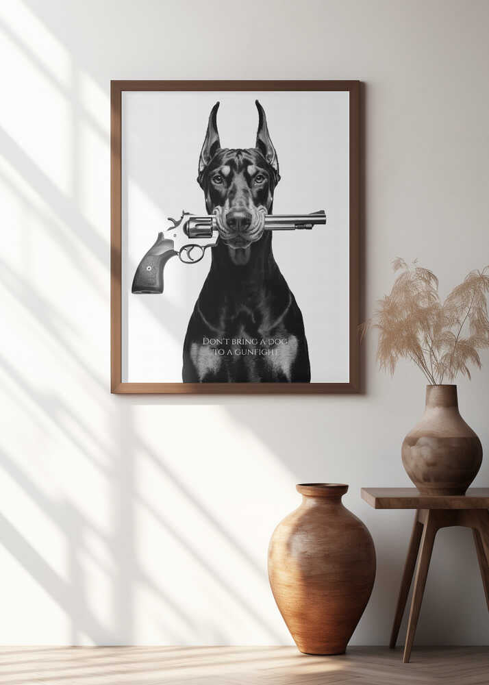 Don't Bring a Dog To a Gunfight Poster