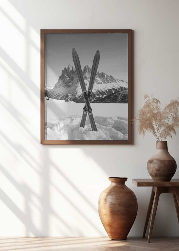Crossed Skis Poster
