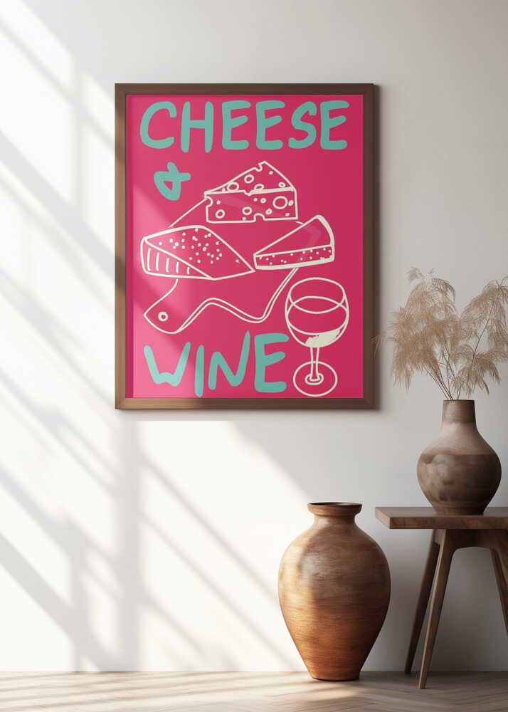 A4 Cheese & Wine 01.png Poster