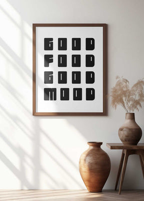 Good Food Good Mood Poster