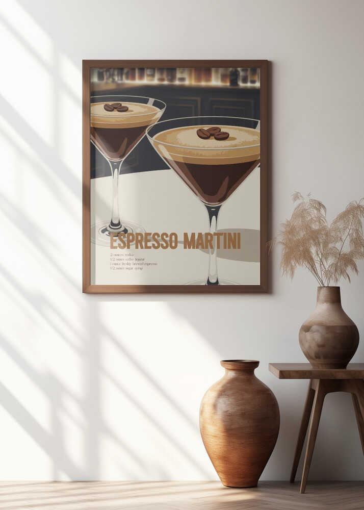 Espresso Martini Recipe Poster