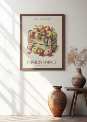 Farmers Market Apple Poster