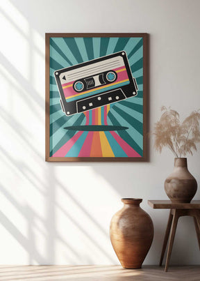 Colorful Cassette Poster