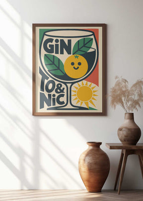 Sunny Gin and Tonic Poster