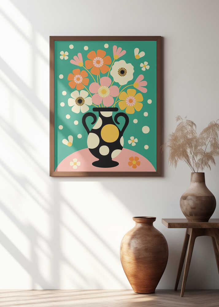 Bouquet of Bold Flowers Poster