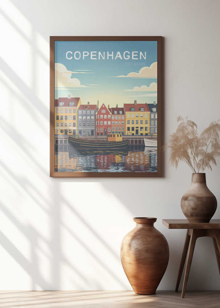 Copenhagen Travel Poster Poster