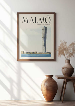 Malmö Travel Poster Poster