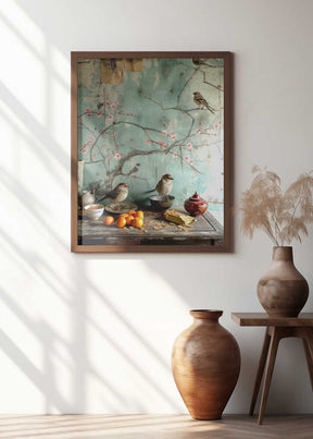 Blossoms and Birds Poster