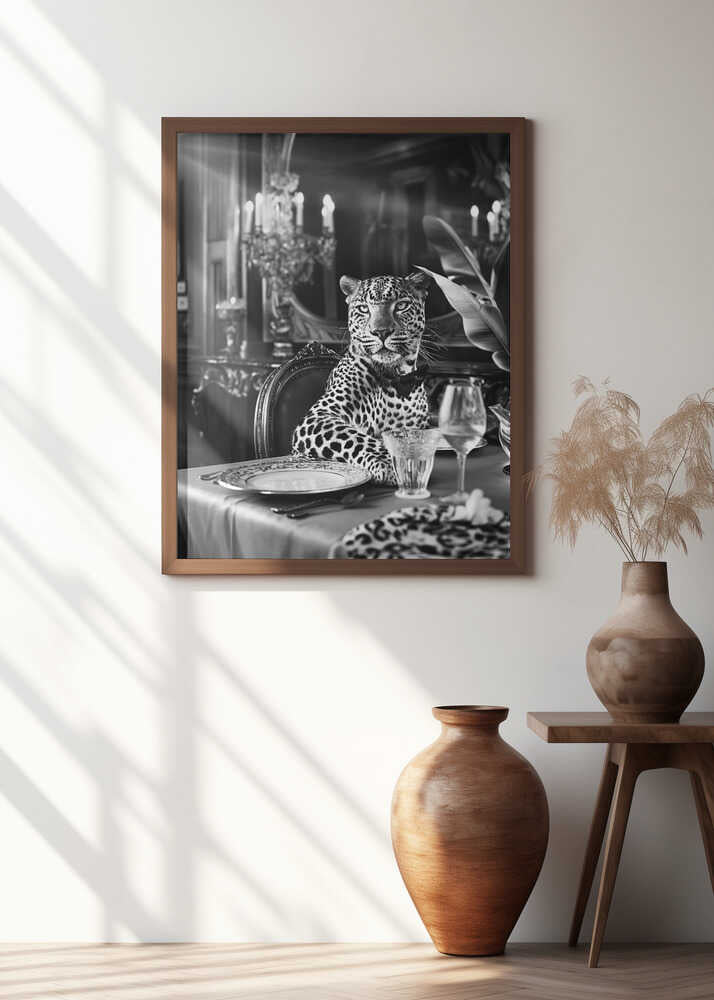 Leopard’s Luxurious Feast Poster