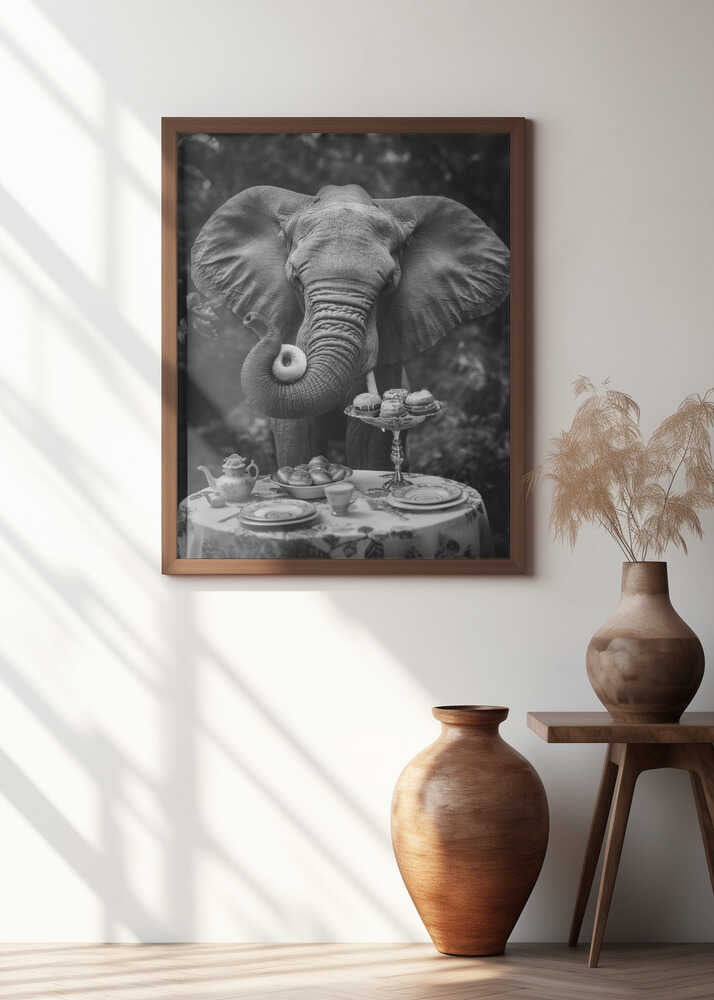 Elephant’s Doughnut Delight Poster