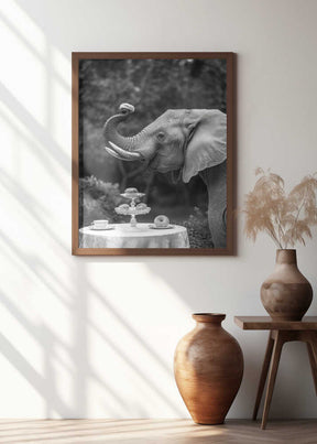 Elephant’s Afternoon Tea Poster