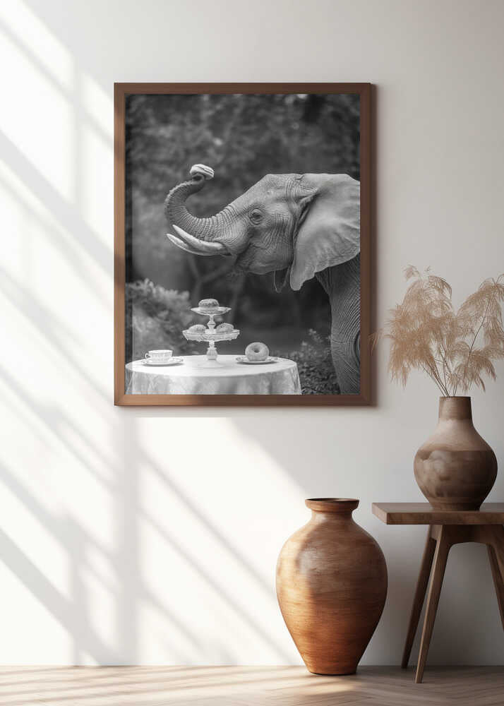 Elephant’s Afternoon Tea Poster