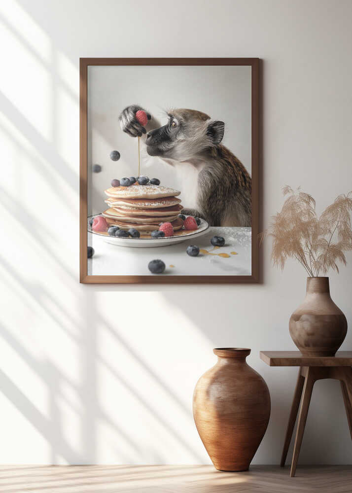 Monkey Brunch Delight Poster