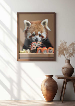 Red Panda Sushi Adventure Poster