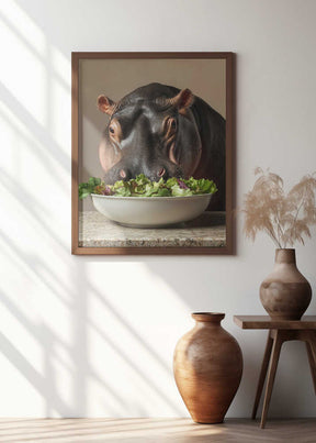 Hippo’s Green Feast Poster