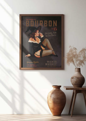 Babes of Bourbon October Halloween Witch Poster