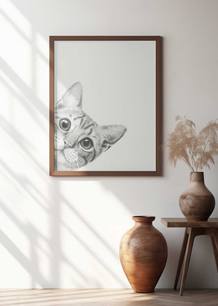 Curious Cat Poster