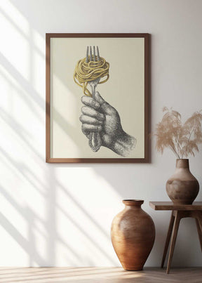 Spaghetti On a Fork Poster