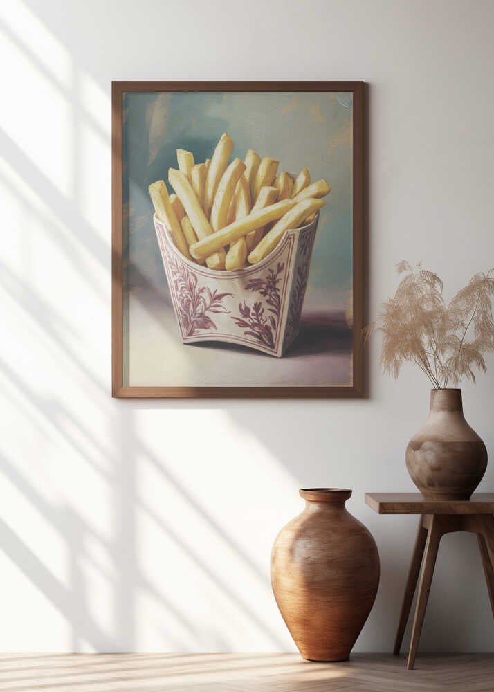 Retro Fries Poster