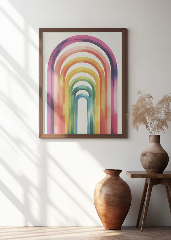 Colorful Arches Poster