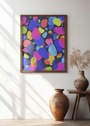 Neon Mosaic Poster