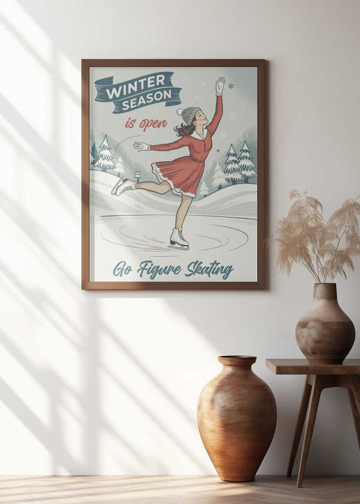 Go Figure Skating Poster