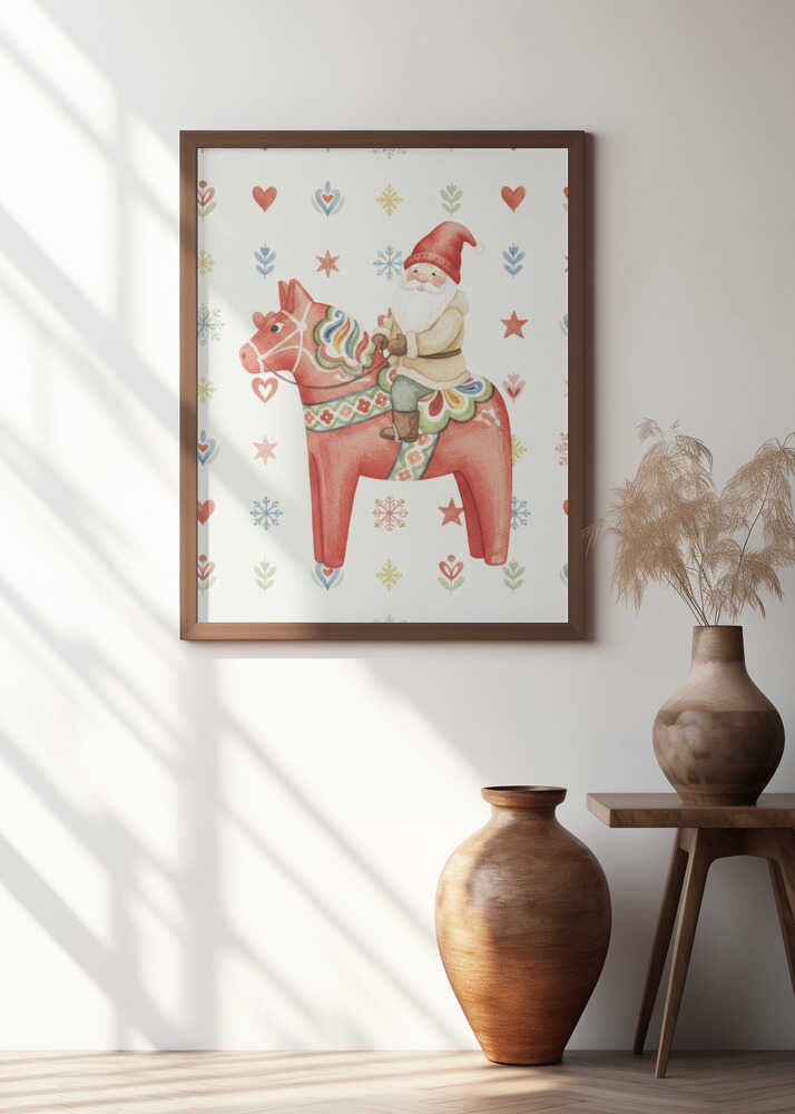 Gnome On Horse Poster