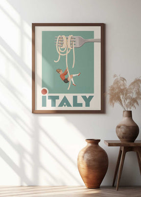 Italy Pasta Swing Poster