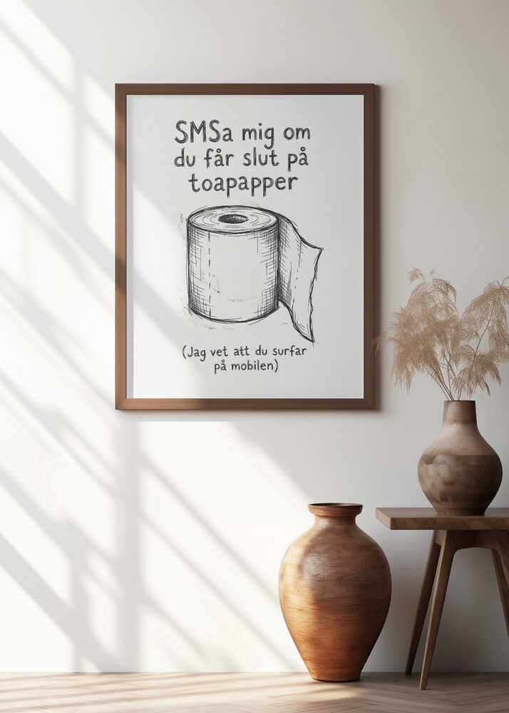 Slut På Toapapper Poster