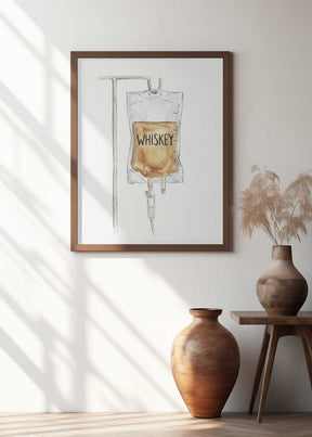 IV Whiskey Bag Poster