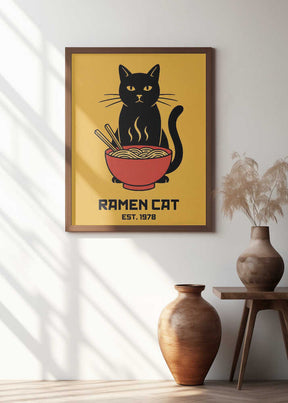 Ramen Cat No 5 Poster